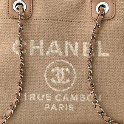 Chanel Mixed Fibers Small Deauville Tote Beige 9 of 14
