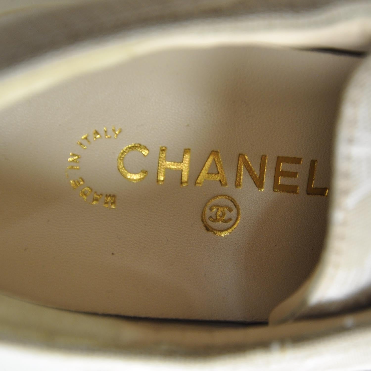 Chanel Nylon Travel Sneakers 41 Beige 6 of 7