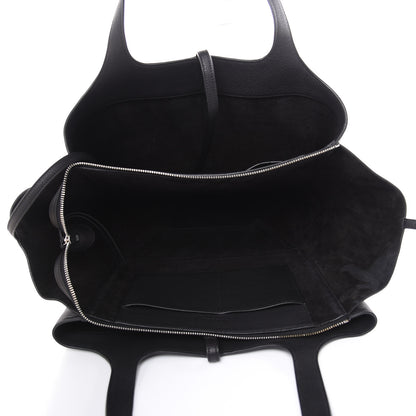 Celine Baby Grained Calfskin Medium Tri-Fold Bag Black 8 of 9