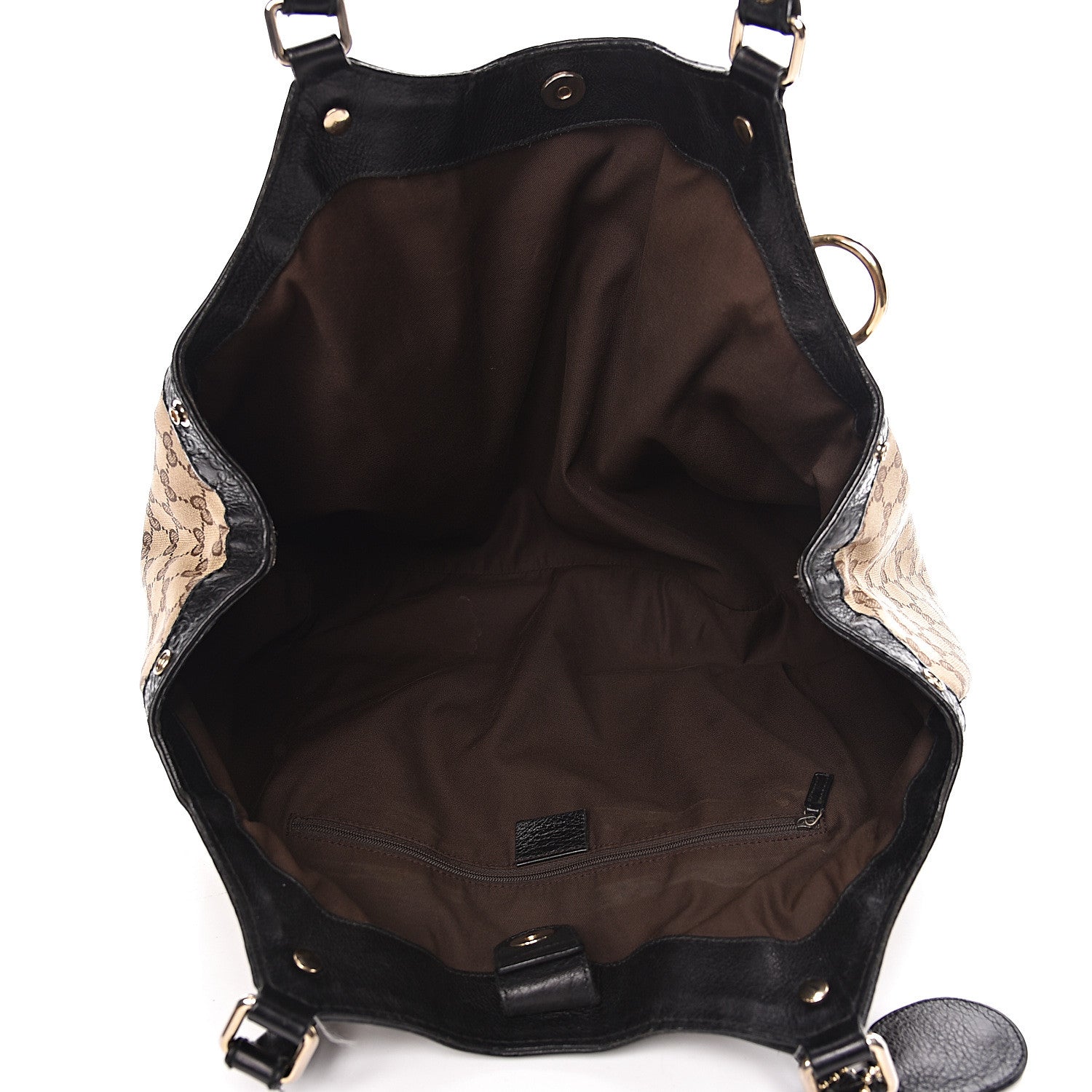 Gucci Monogram Large Sukey Tote Beige Ebony Black 5 of 24