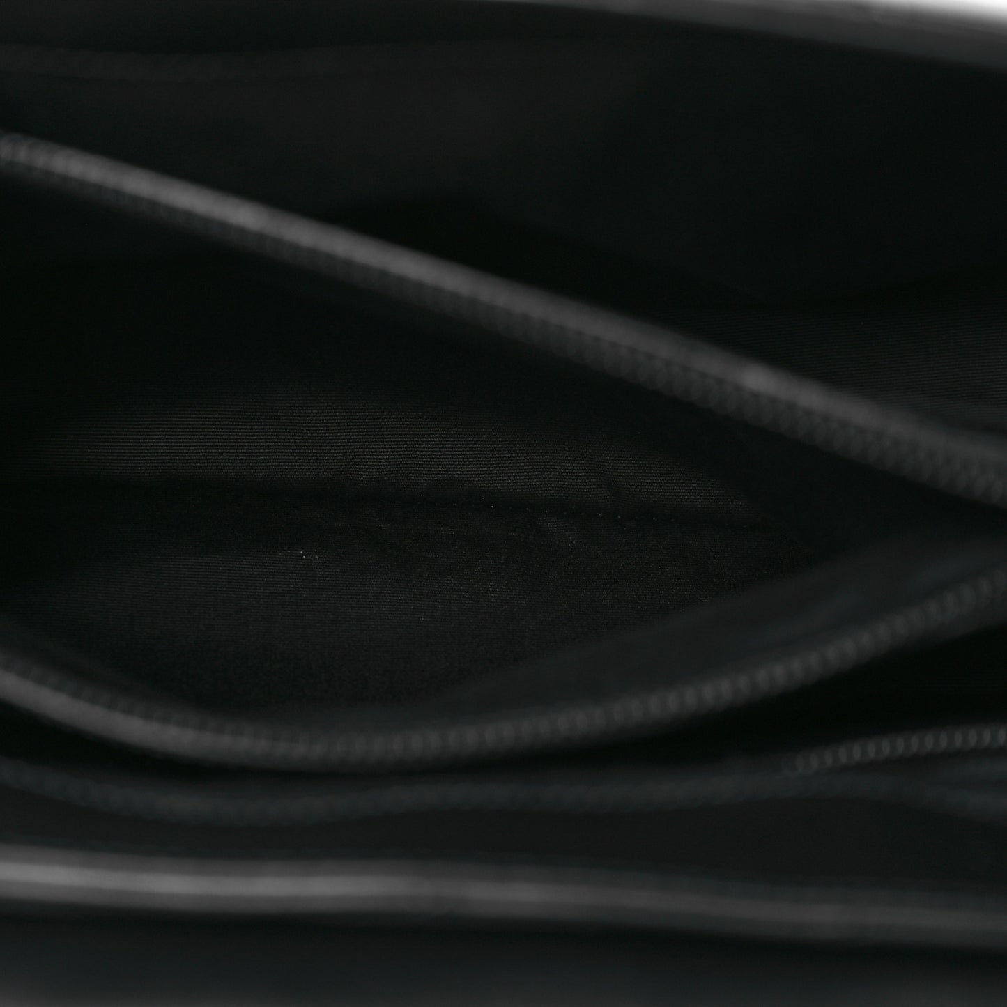Calfskin Y Quilted Monogram Monochrome Large Loulou Chain Satchel Black