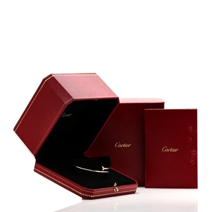 Cartier 18K Yellow Gold Diamond Small Juste Un Clou Bracelet 17 5 of 5