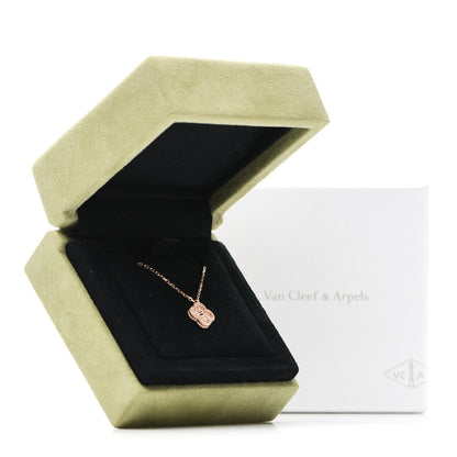 Van Cleef & Arpels 18K Rose Gold Sweet Alhambra Pendant Necklace 7 of 7