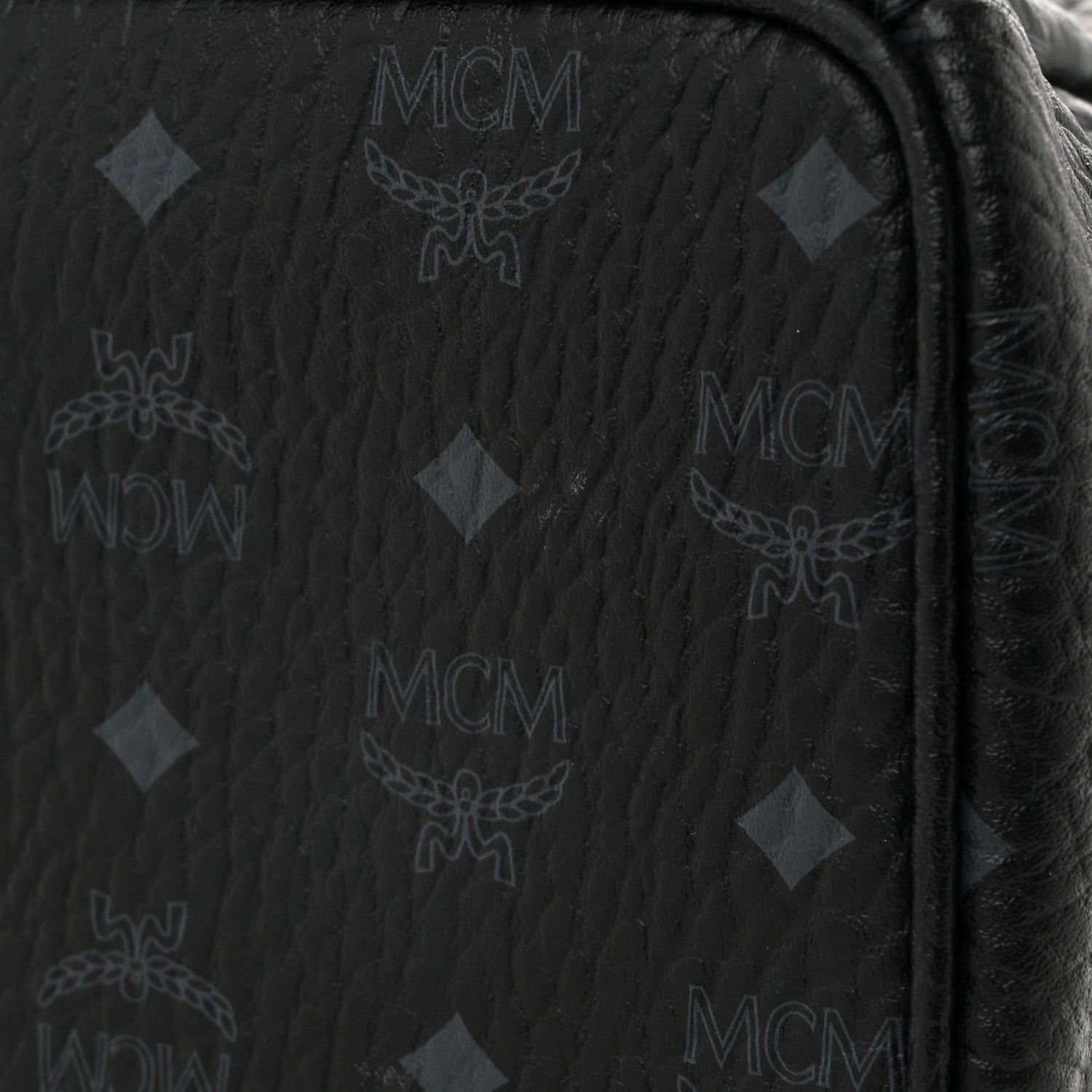 MCM Visetos Medium Side Studs Stark Backpack Black 11 of 12