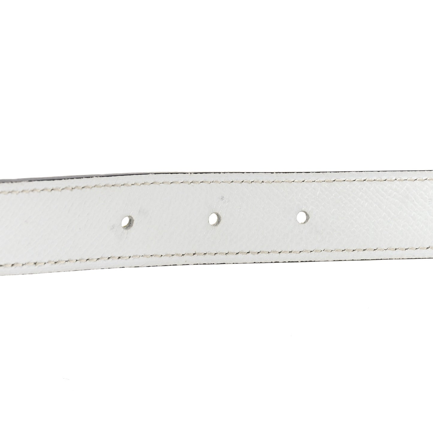 Swift Epsom 24mm Mini Martelee Constance Belt 90 Jaune Poussin White