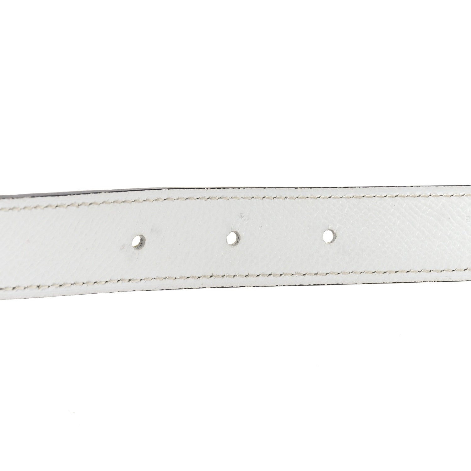 Hermes Swift Epsom 24mm Mini Martelee Constance Belt 90 Jaune Poussin White 3 of 5