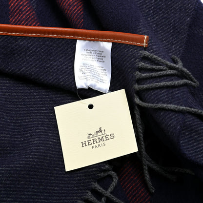 Hermes Merino Wool Cashmere Rocabar Poncho Gris 3 of 4
