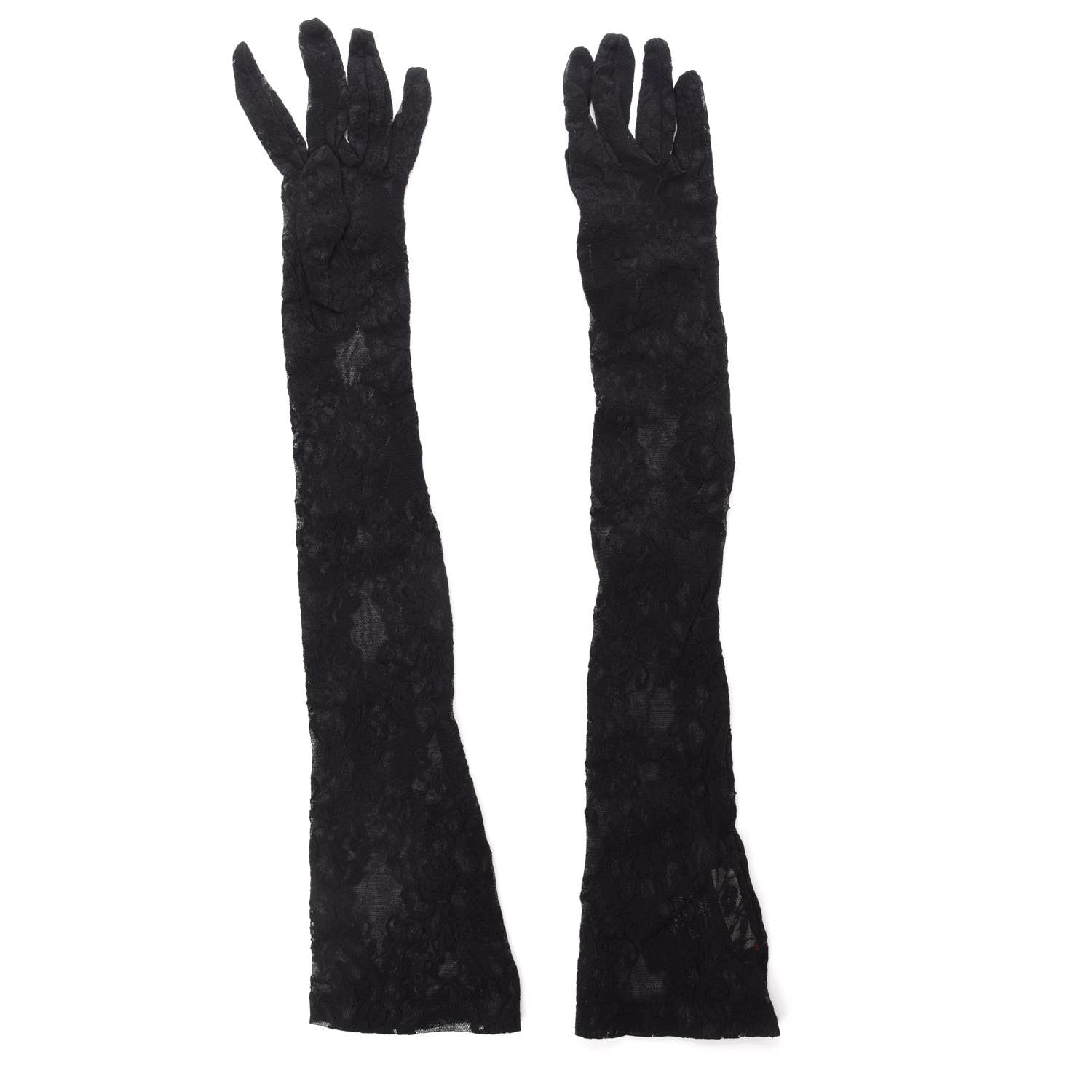 Gucci Lace Gloves 7 Black 1 of 4