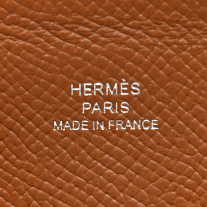Hermes Epsom Calvi Card Case Gold 6 of 6
