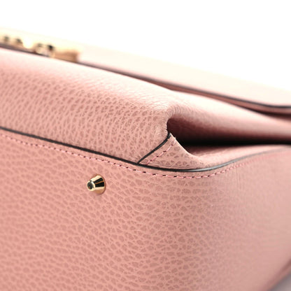 Gucci Dollar Calfskin Medium Interlocking G Top Handle Shoulder Bag Soft Pink 7 of 15