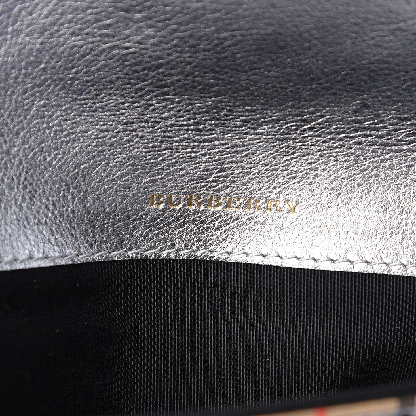 Canvas Smooth Calfskin 1983 Knight Check Envelope Clutch Silver