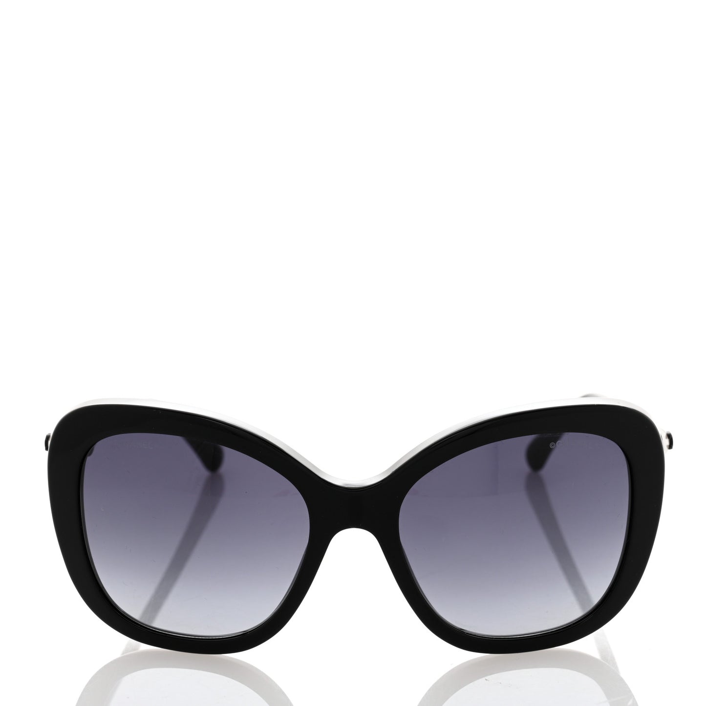Acetate Butterfly Winter Pearl Sunglasses 5339-H Black
