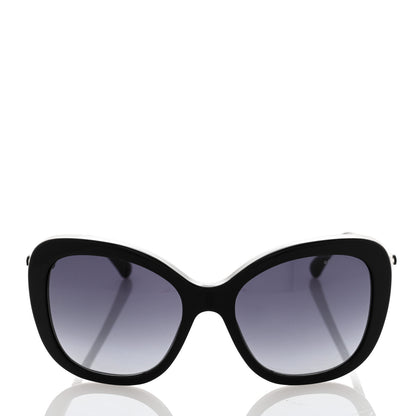 Chanel Acetate Butterfly Winter Pearl Sunglasses 5339-H Black 2 of 8