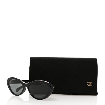 Chanel Acetate Oval Sunglasses 5416-A Black Pink 8 of 8