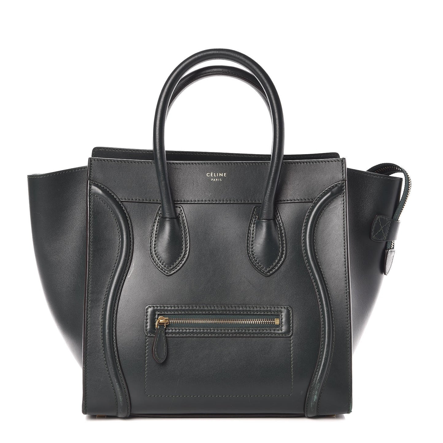 Smooth Calfskin Mini Luggage Emerald