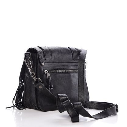 Proenza Schouler Lambskin Fringe PS1 Crossbody Pouch Black 3 of 8