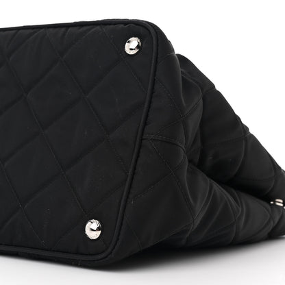 Prada Nylon Tessuto Impuntu Quilted Tote Black 10 of 11