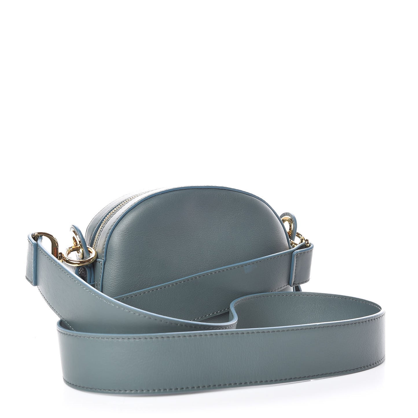 Smooth Calfskin Little Horses Embroidered Shoulder Bag Cloudy Blue