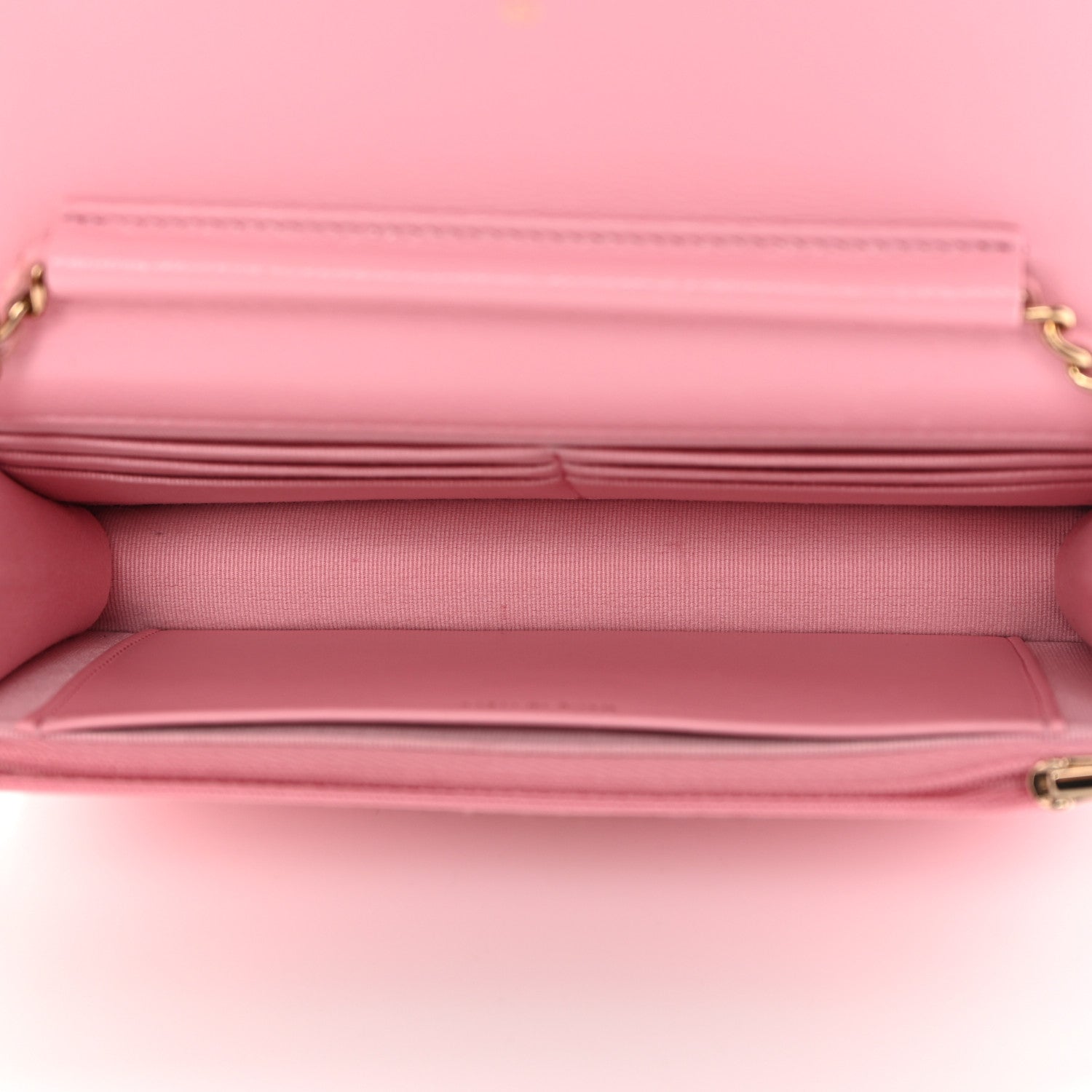 Chanel Caviar Quilted Multi Chain Wallet On Chain WOC Light Pink 5 of 16
