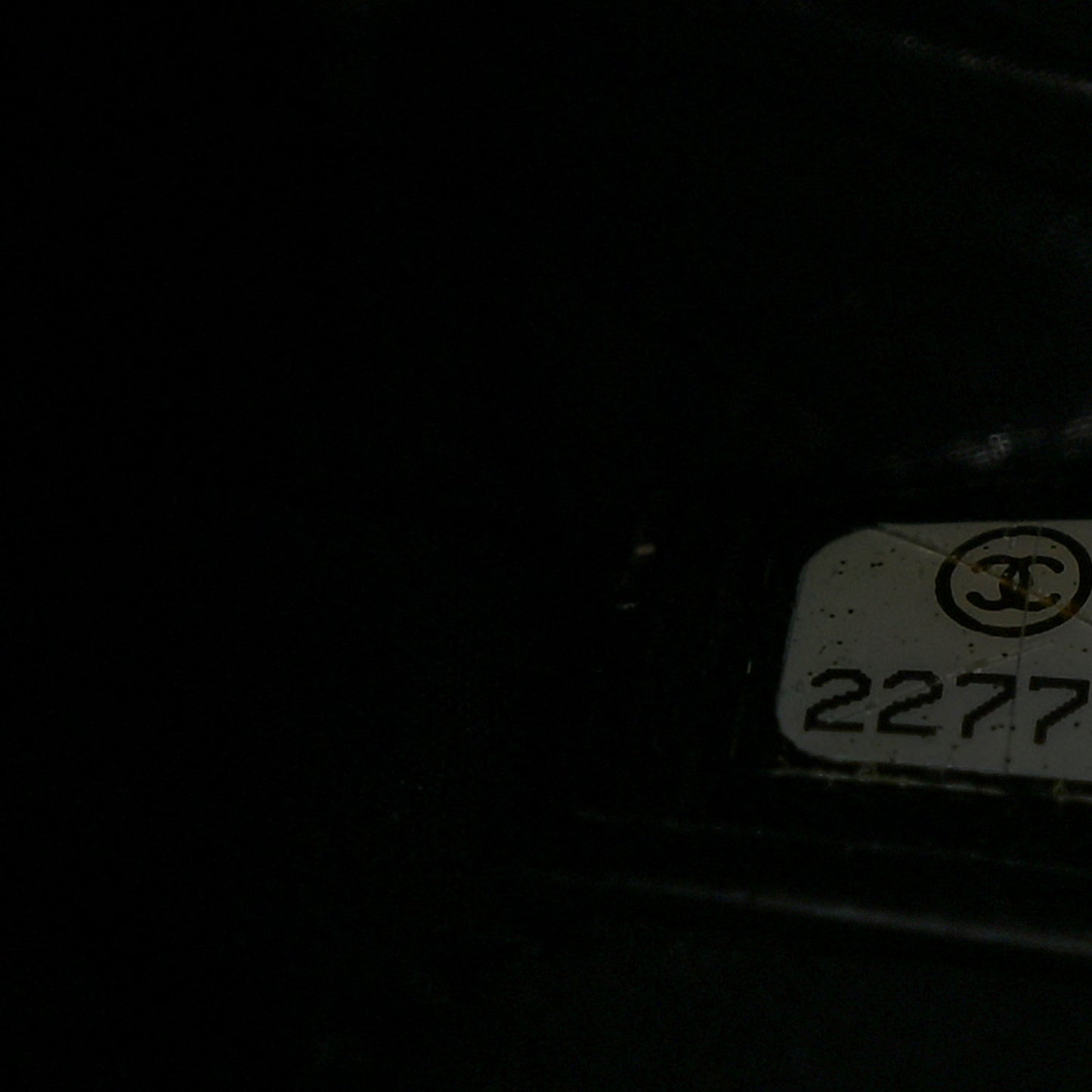 Lambskin Bi Quilted Large Cosmetic Case Black