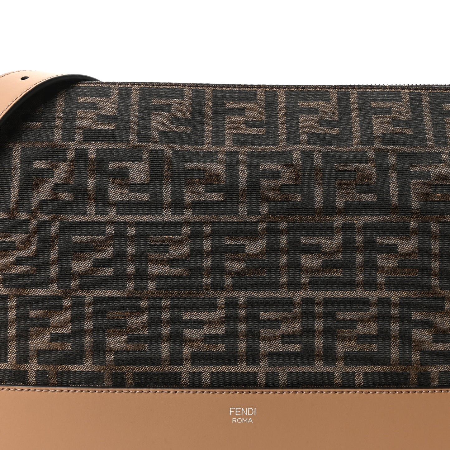 Vitello King Fabric Jacquard FF 1974 Messenger Tobacco Moro Sand