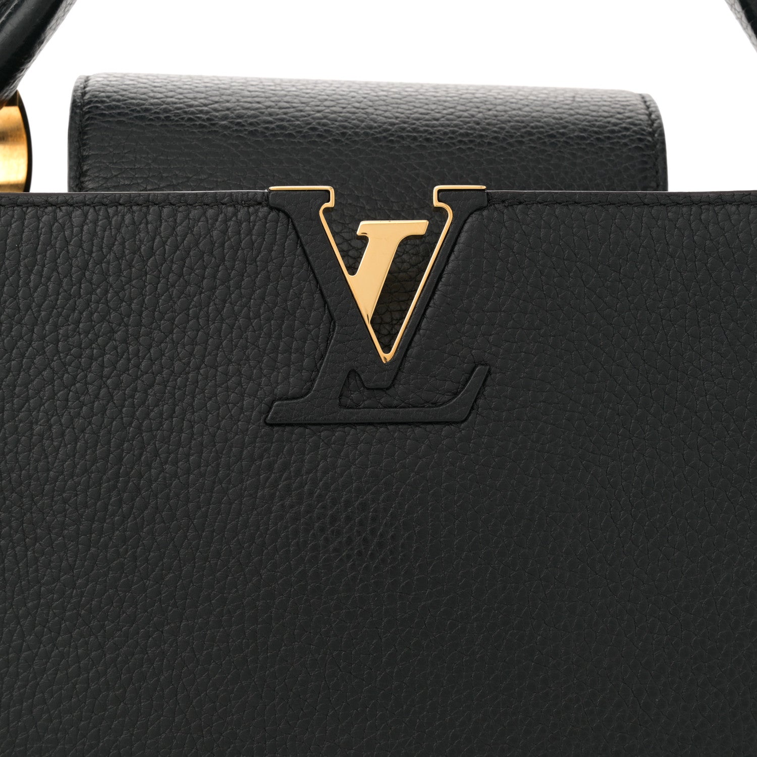 Louis Vuitton Taurillon Capucines PM Black 7 of 11