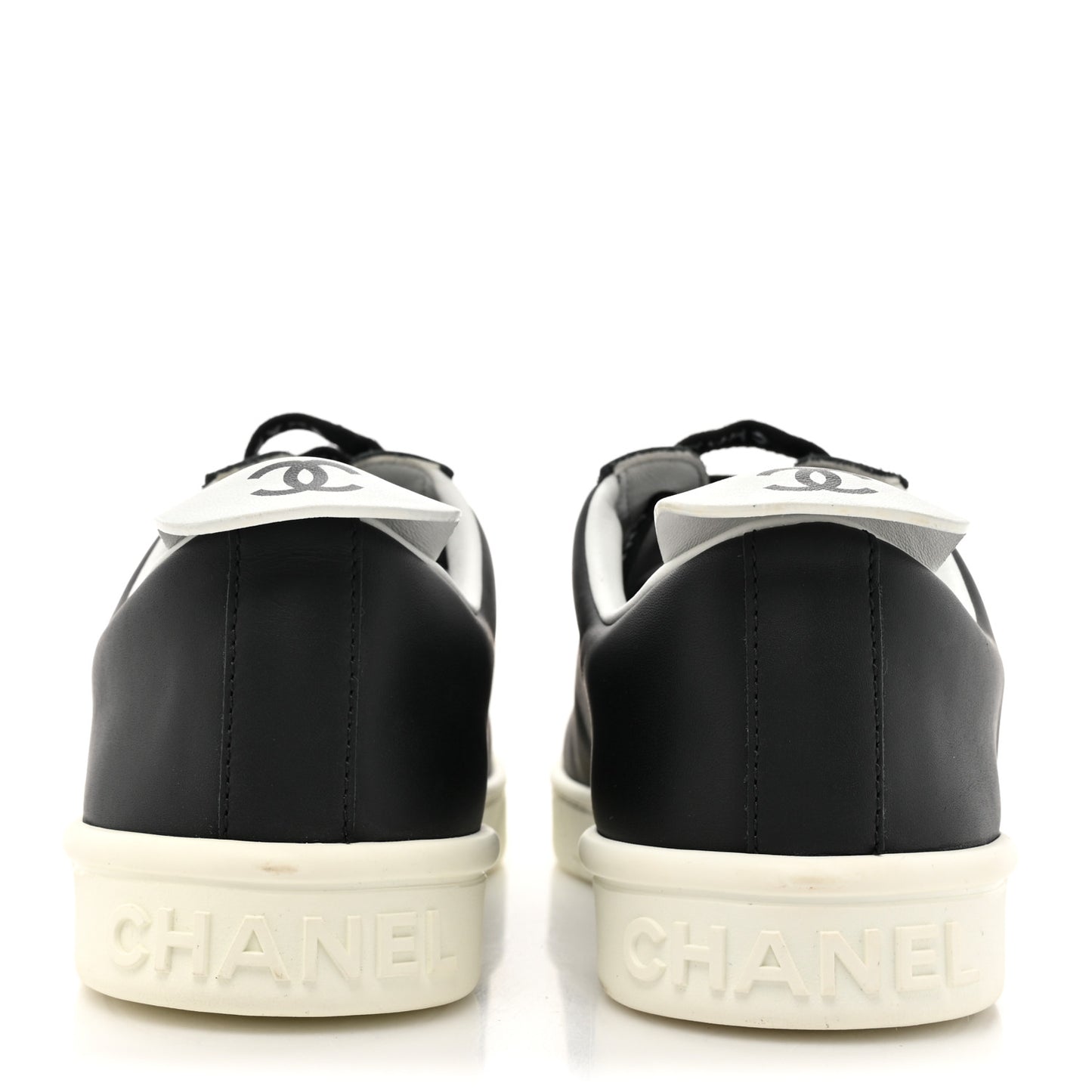 Calfskin CC Womens Sneakers 35.5 Black