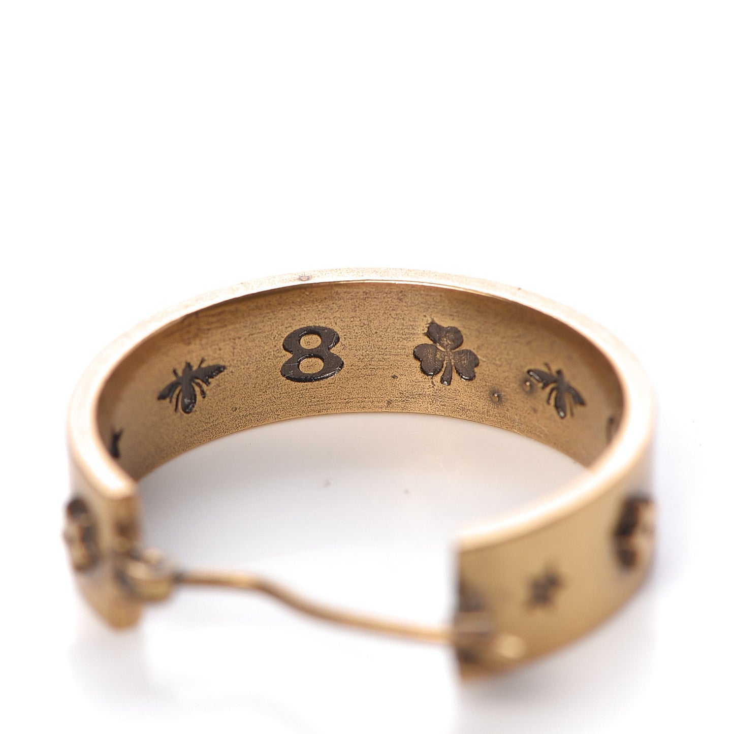 Metal Small J'Adior Star Hoop Earrings Aged Gold