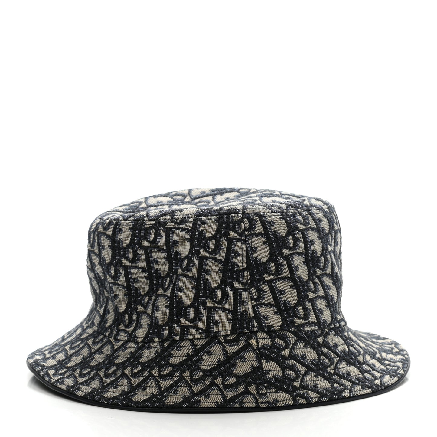 Oblique Jacquard Bucket Hat L Blue