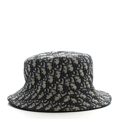Christian Dior Oblique Jacquard Bucket Hat L Blue 5 of 9