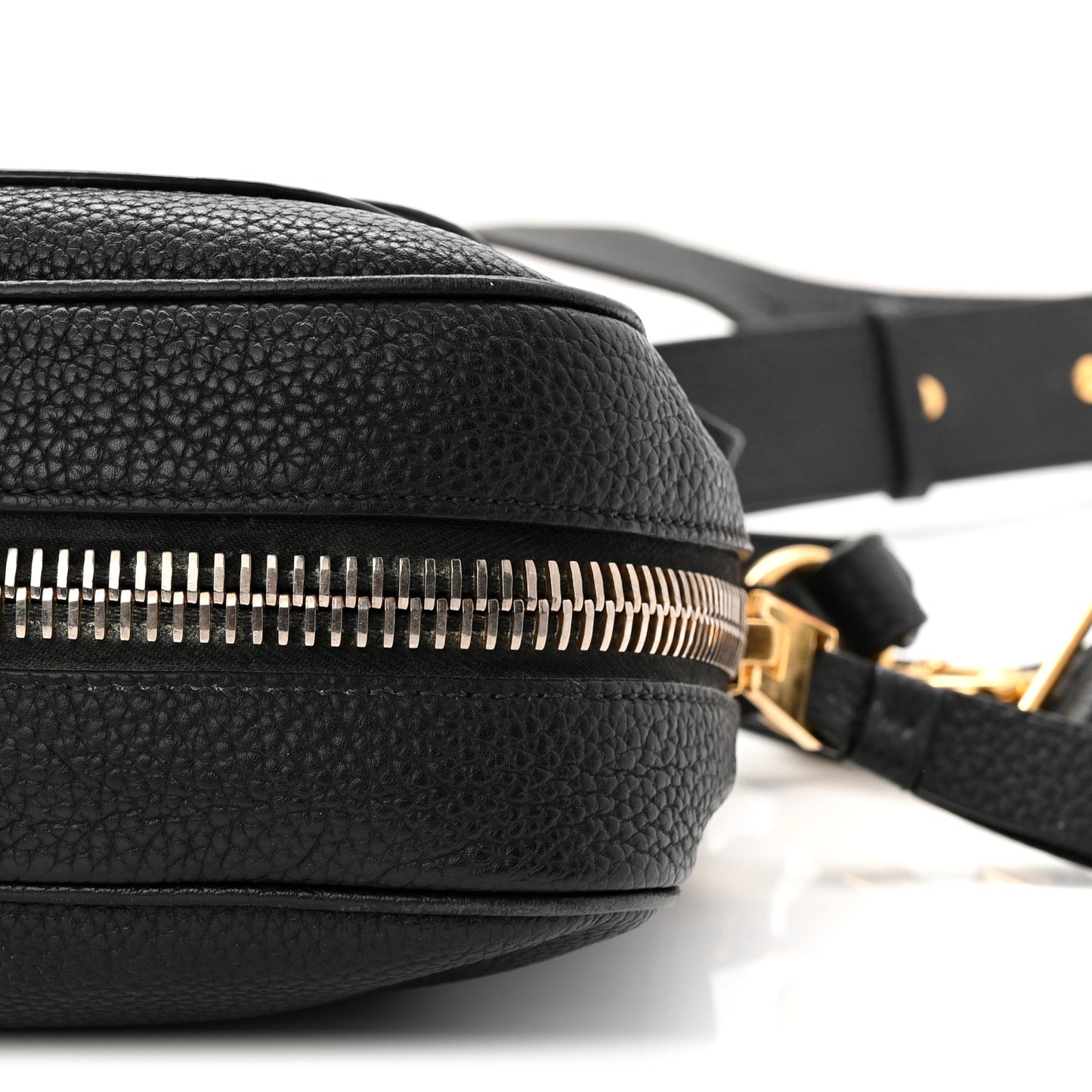 Grained Calfskin Medium Jennifer Crossbody Bag Black