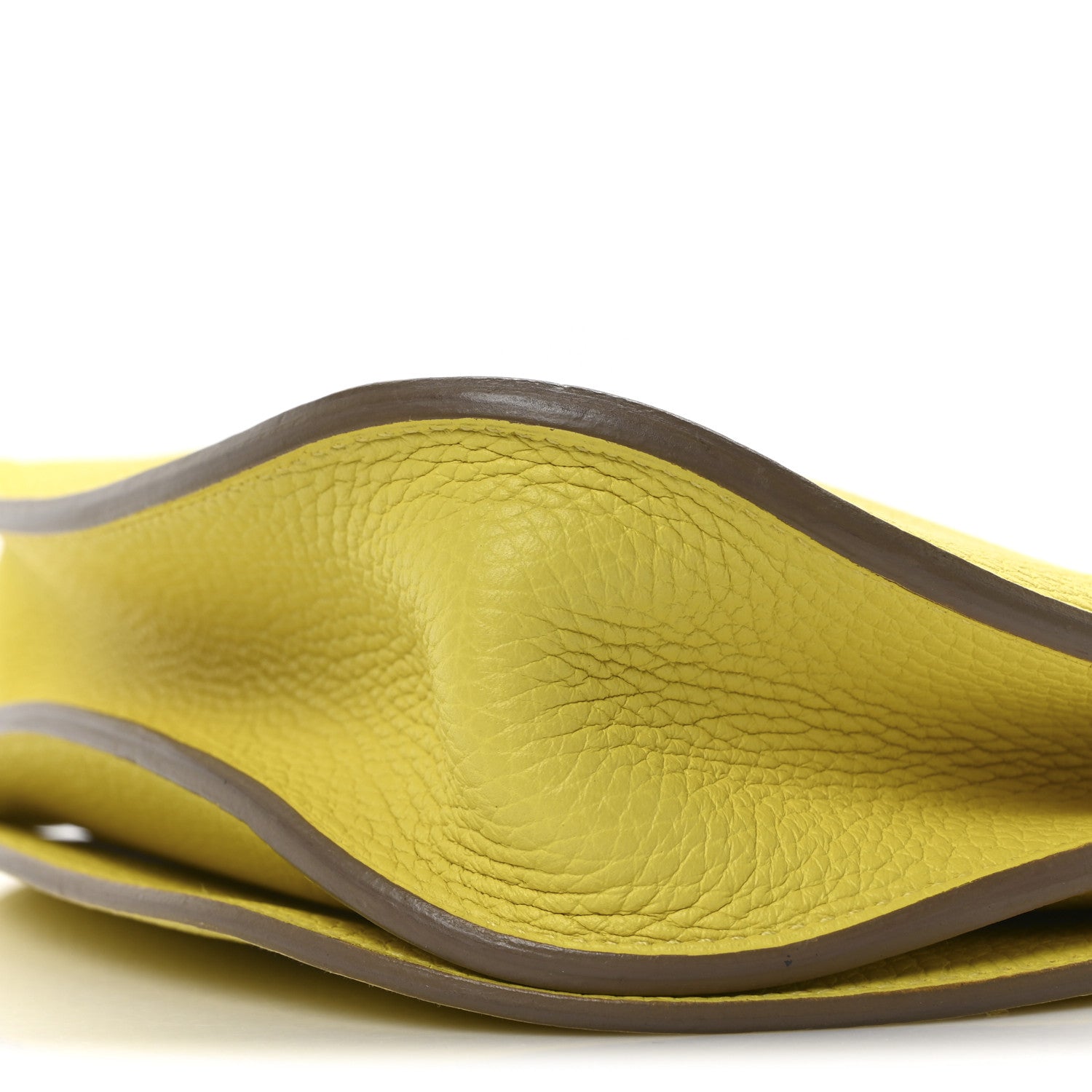 Hermes Taurillon Clemence Chevre Mysore Saut 25  Lime 9 of 9