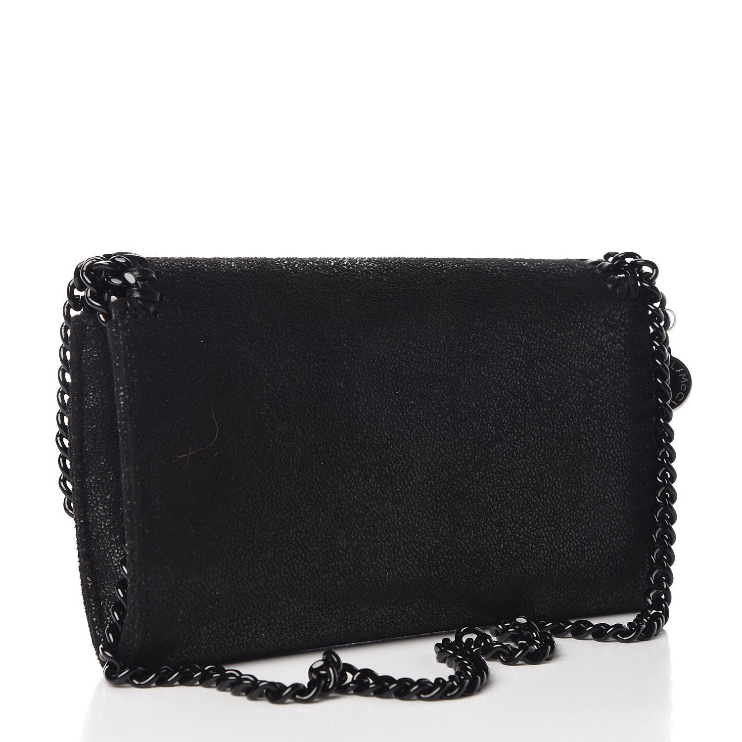 Stella McCartney Shaggy Deer Falabella Crossbody Clutch Black 4 of 7