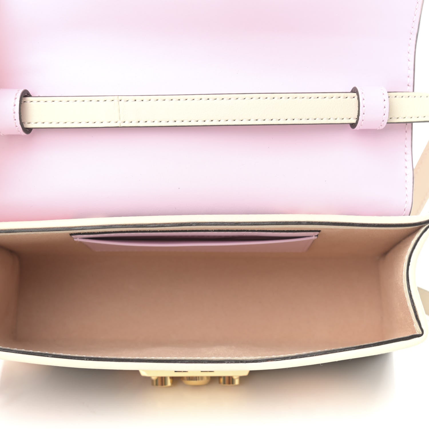 Gucci GG Supreme Monogram Les Pommes Mini Padlock Top Handle Shoulder Bag Beige Ebony Multicolor Cotton Candy Pink 5 of 12