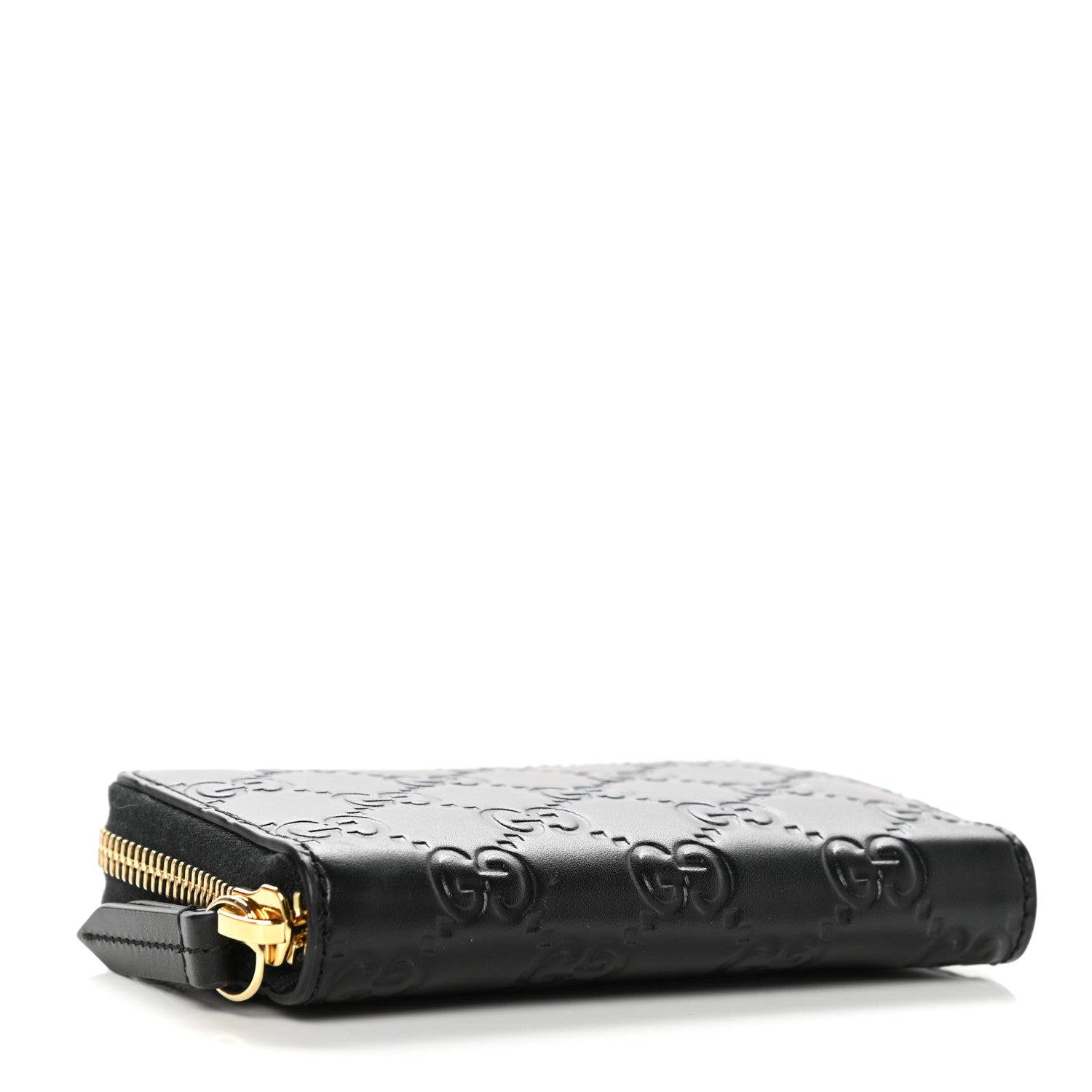 Gucci Guccissima Zip Around Card Case Black 4 of 7