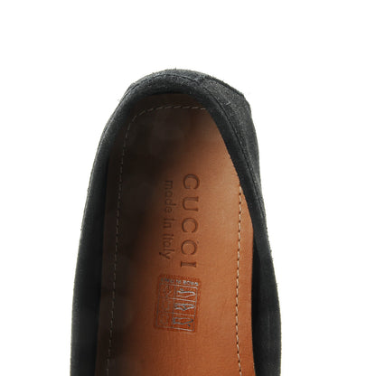 Gucci Suede Web Mens Kanye Driver Loafers 9.5 Black 7 of 9