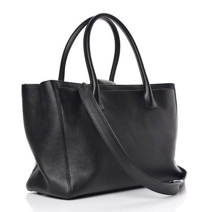 Chanel Calfskin Cerf Executive Shopper Tote Black 3 of 14