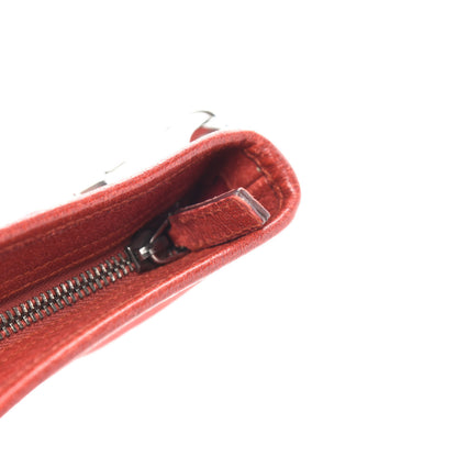 Gucci Monogram Medium Flat Messenger Bag Red 8 of 12