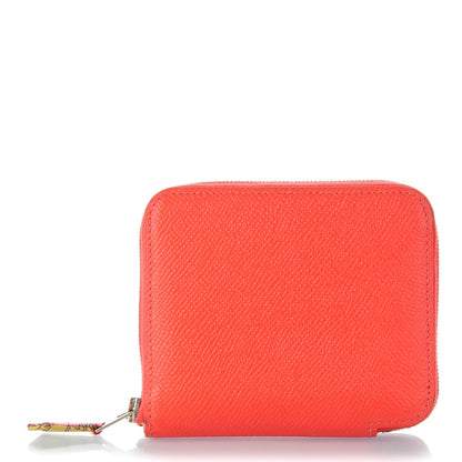 Hermes Epsom Silk'in Compact Wallet Rose Jaipur 1 of 11