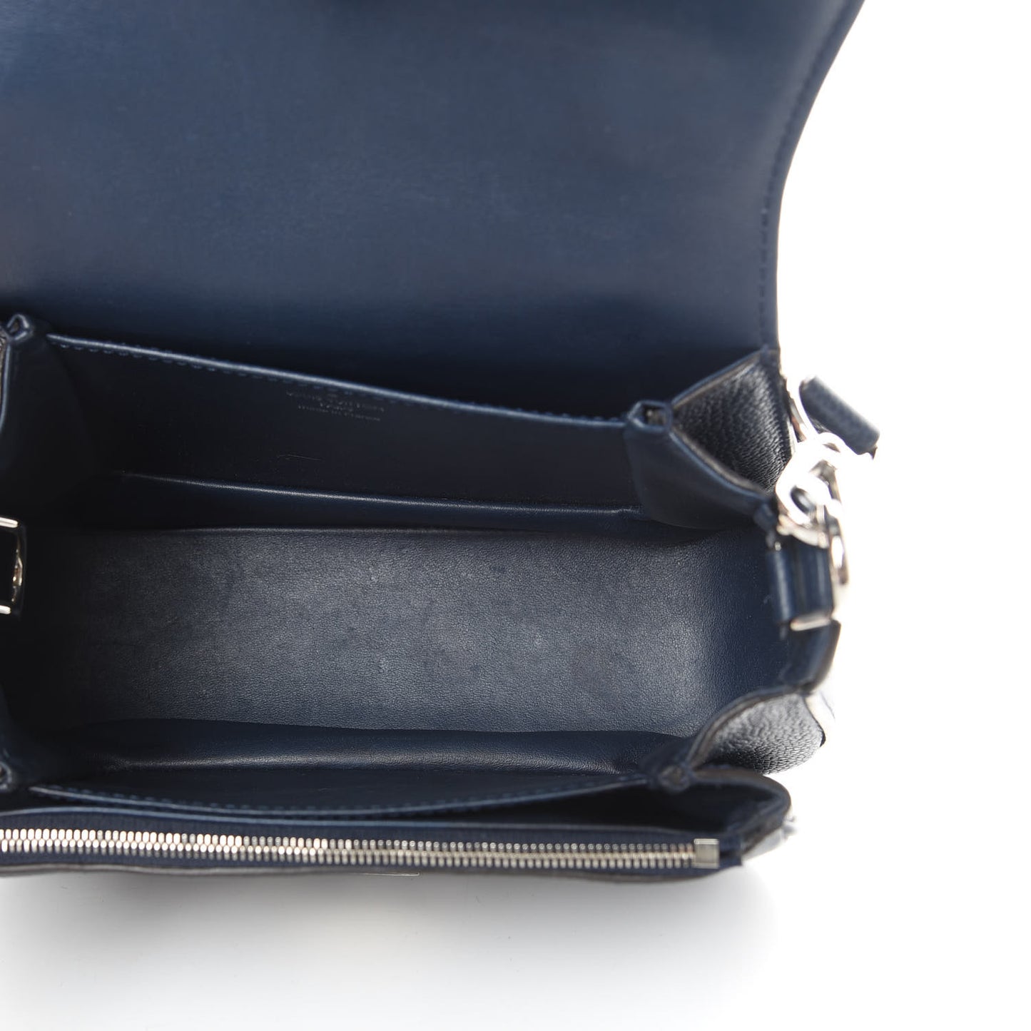 Grained Calfskin Vivienne NM Blue Marine