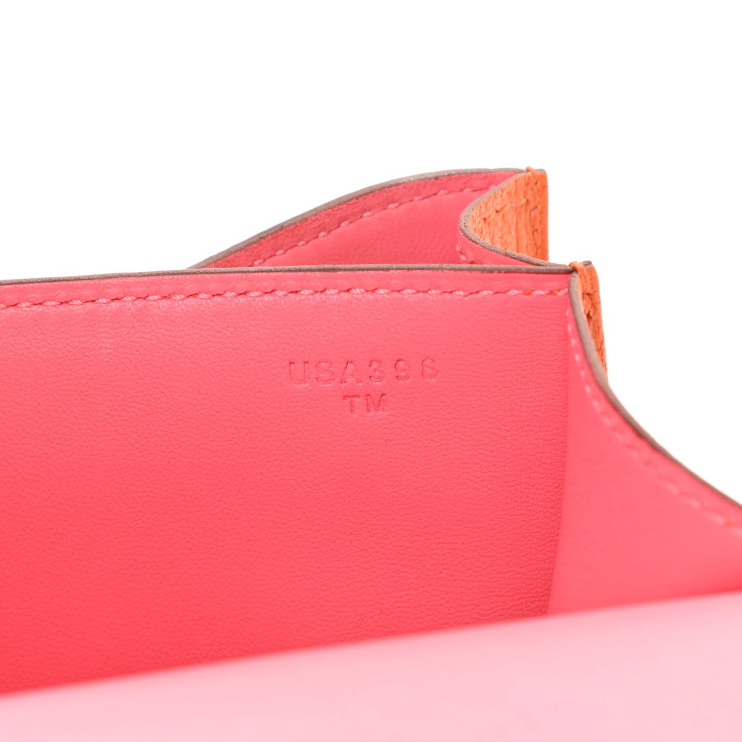 Hermes Chevre Mysore Verso Constance 18 Orange Rose Lipstick 6 of 9