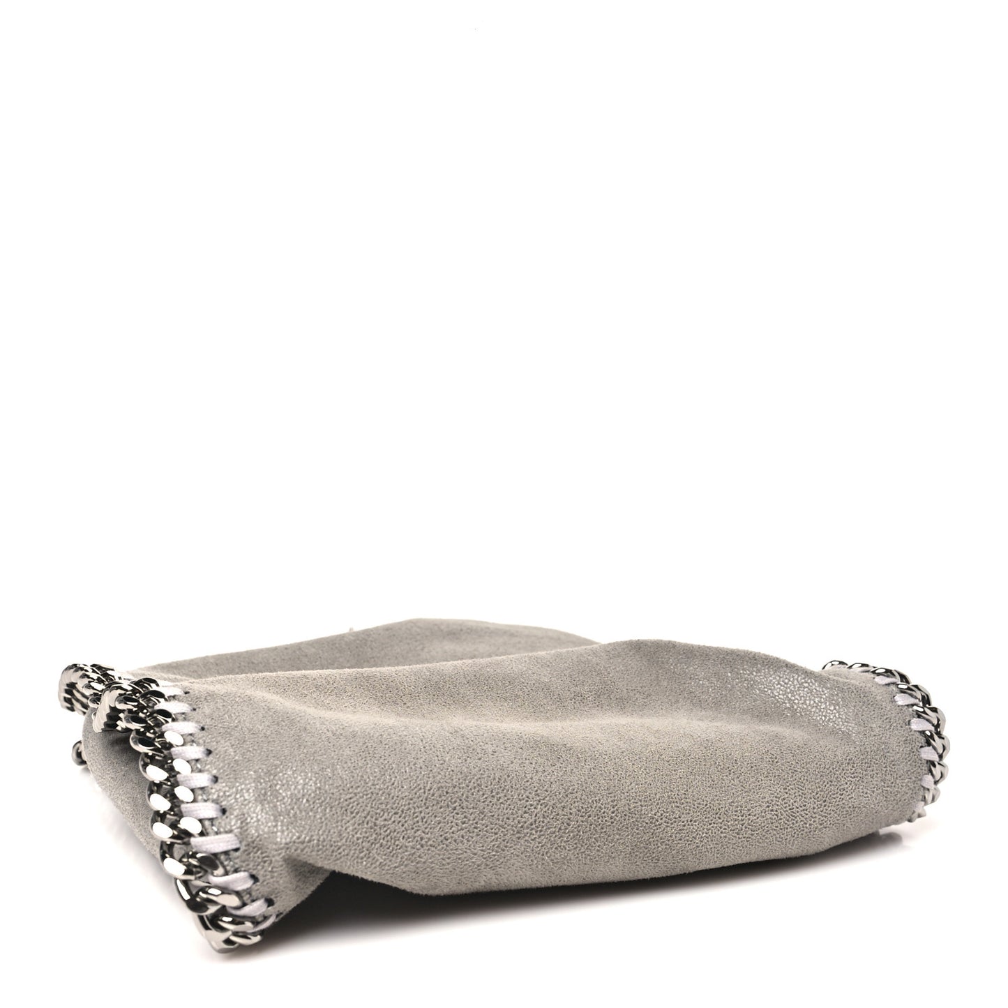 Shaggy Deer Mini Falabella Fold Over Tote Light Grey