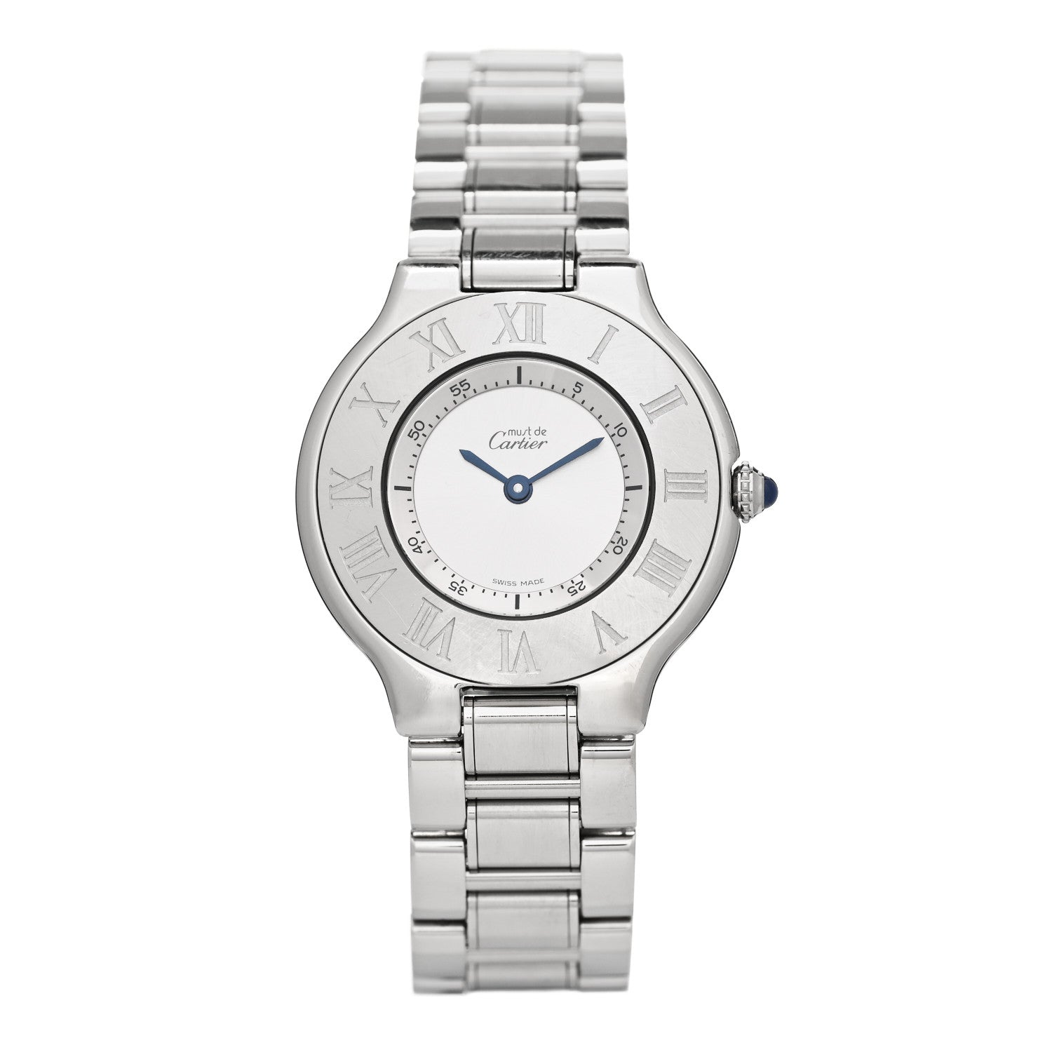 Cartier Stainless Steel 31mm Must De 21 Quartz Watch 1 of 5