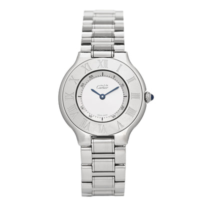 Cartier Stainless Steel 31mm Must De 21 Quartz Watch 1 of 5