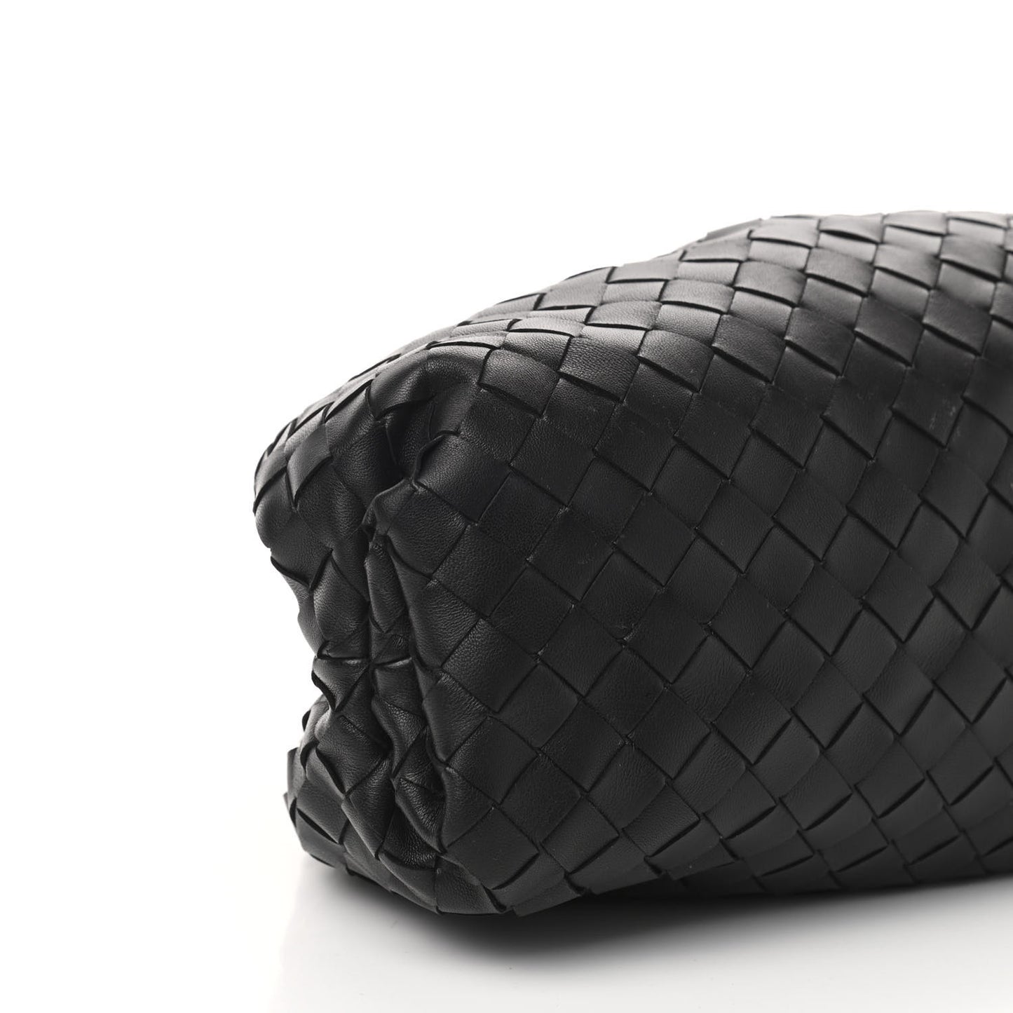 Nappa Maxi Intreccio The Pouch Oversized Clutch Black