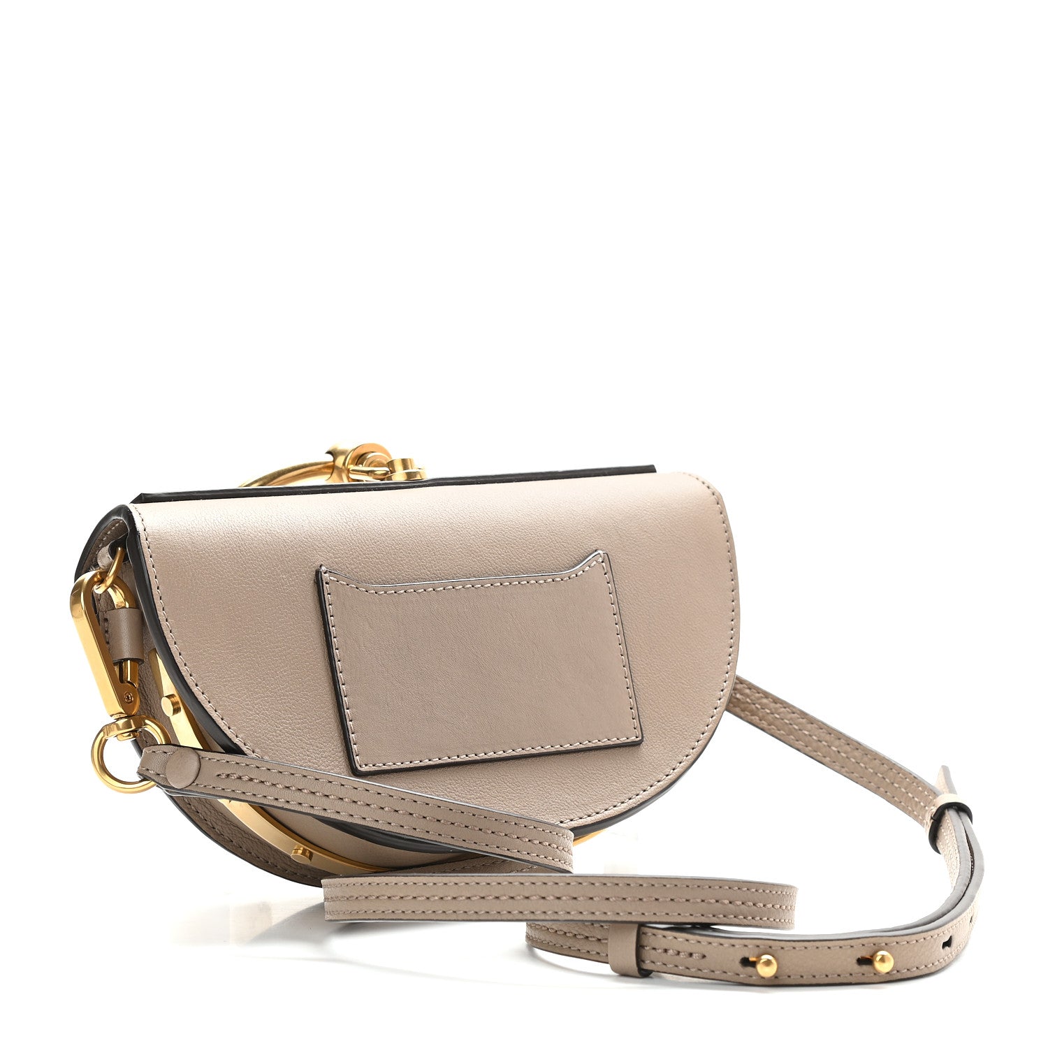 Chloe Calfskin Small Nile Bracelet Minaudiere Bag Motty Grey 3 of 8