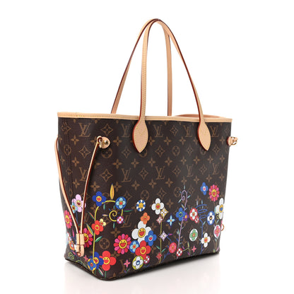 Louis Vuitton LV X TM Monogram Flowers Neverfull MM 4 of 10