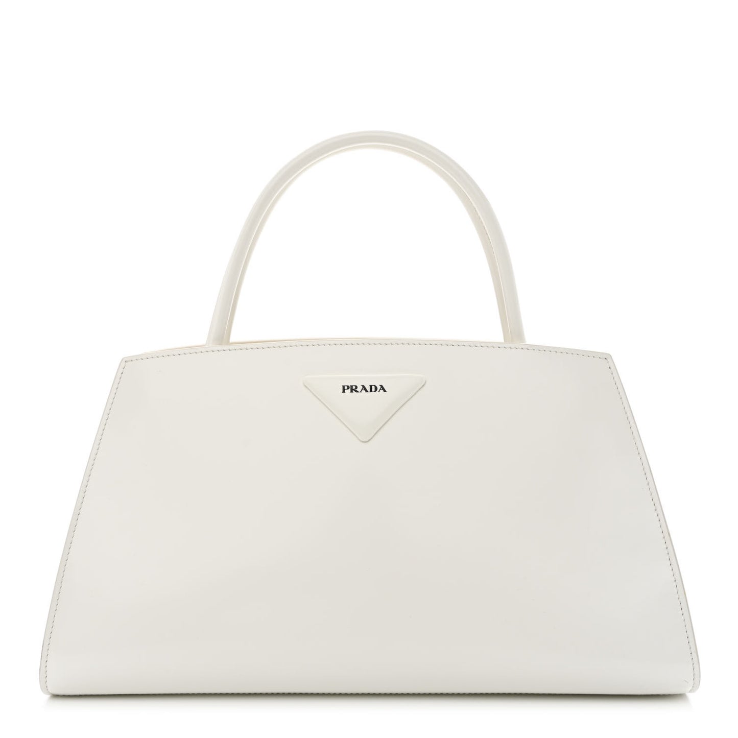 Spazzolato Architectural Line Horizontal Bag White