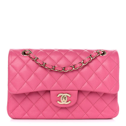 Chanel Caviar Quilted Small Double Flap Pink 1 of 11