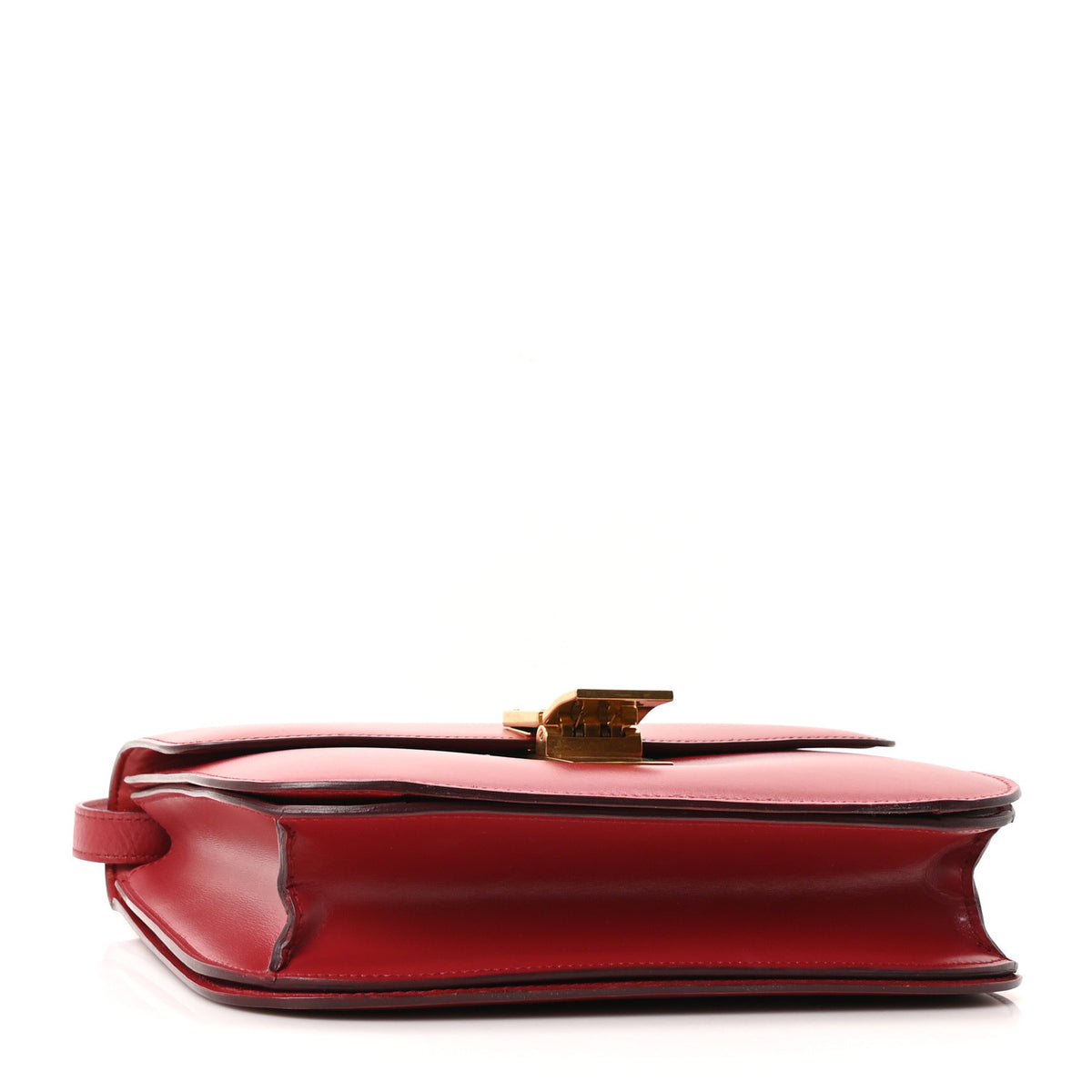 Celine Box Calfskin Medium Classic Box Flap Bag Red 4 of 10